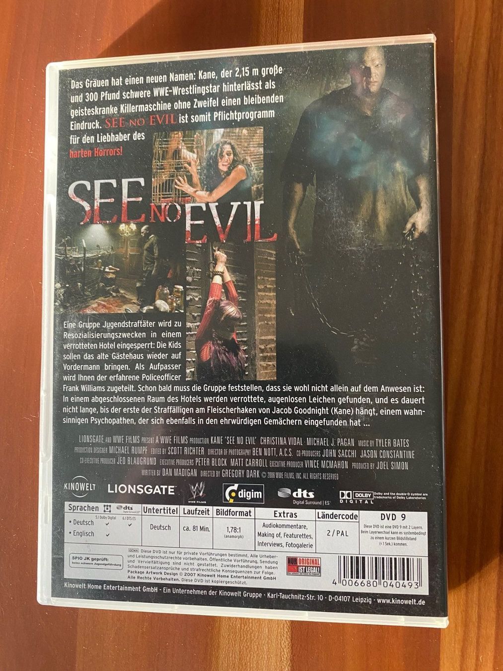 Tutti i DVDs: SEE NO EVIL – Usato da Affoltern am Albis venduto da Birdy8910 1
