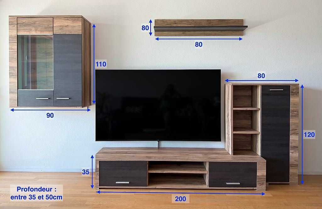 TV Möbel: Ensemble de meubles de salon  Très bon état – Gebraucht aus Bulle von Light-House 4