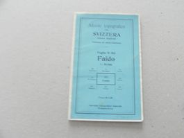 Landkarte Faido TI Tessin 1934 Piotta Quinto Airolo Ambri