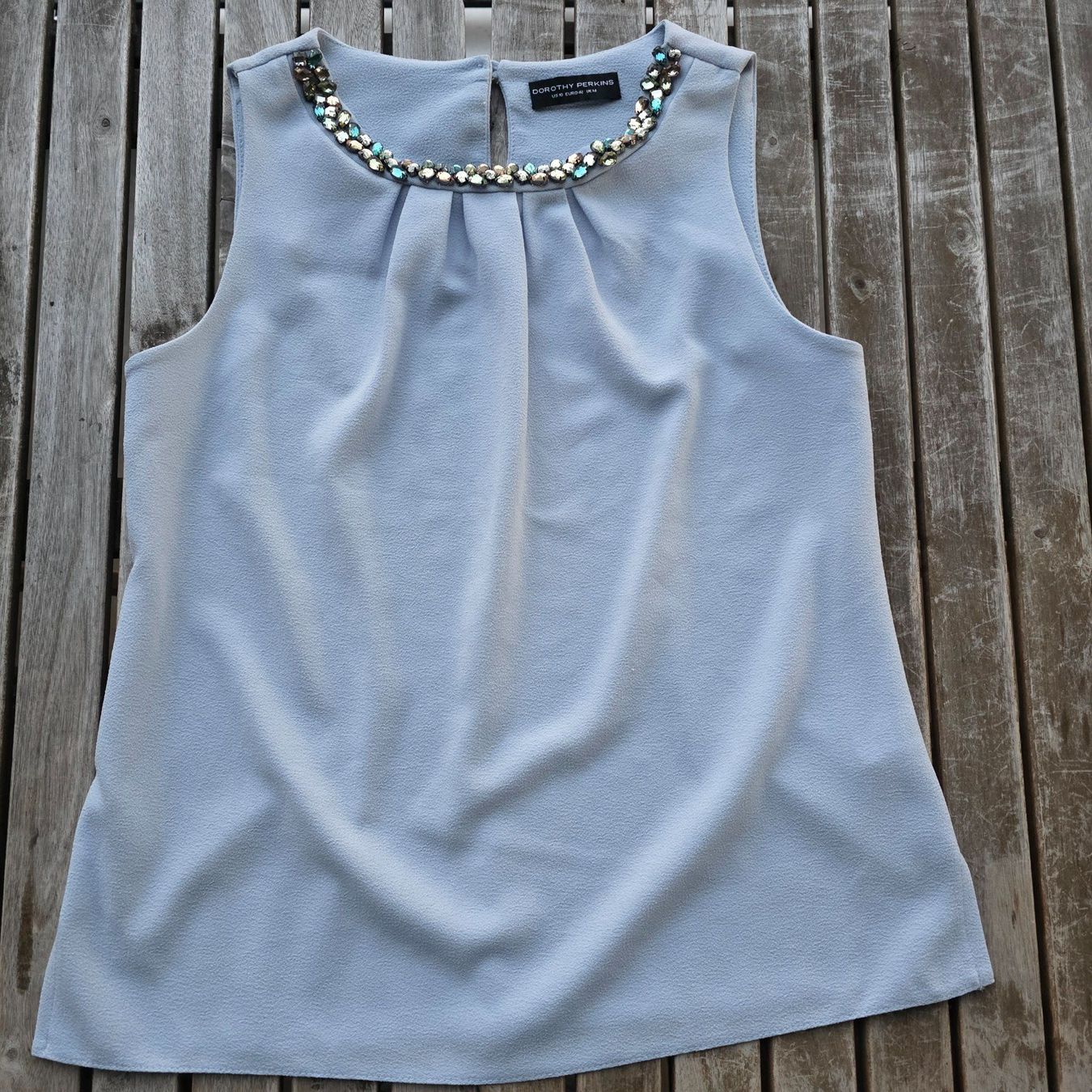 Dorothy Perkins Top: 🐸 WUNDERSCHÖNES TOP BLUSE VON DOTROTHY PERKINS MIT STEINEN – Nuovo (secondo la descrizione) da Môtier (Vully) venduto da Frogs 4
