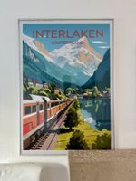 Interlaken – Reproduktion des Reiseplakats Peikert