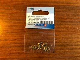 Karabiner goldfarben 15mm 4x