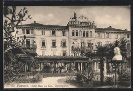AK Zürich, Hotel Bauer au Lac, 1909