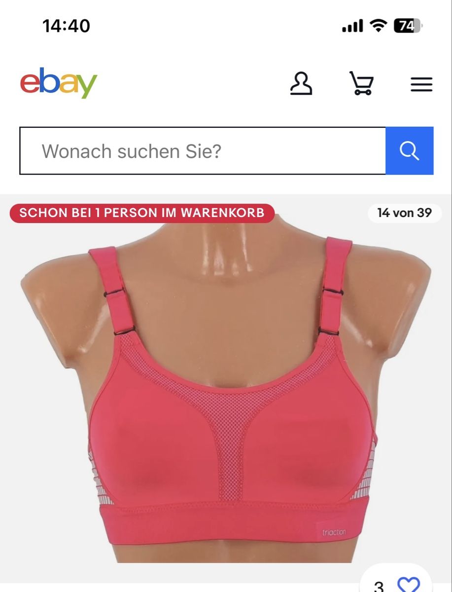Triumph Altra biancheria intima: Triumph Triaction Sport-BH – Usato da Neuhausen am Rheinfall venduto da dinkel.dorothea 4