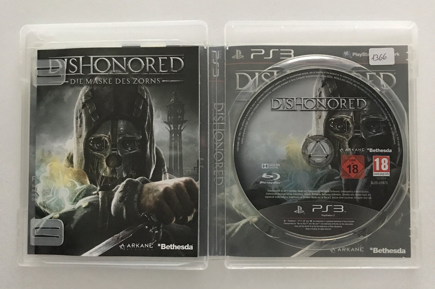 Giochi: PS3 - Dishonored – Usato da Allschwil venduto da Bullach 1