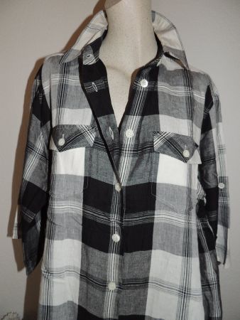 KUEHLENDE BLUSE «SEIDENSTICKER» LEINEN NP 89 CHF NEU L