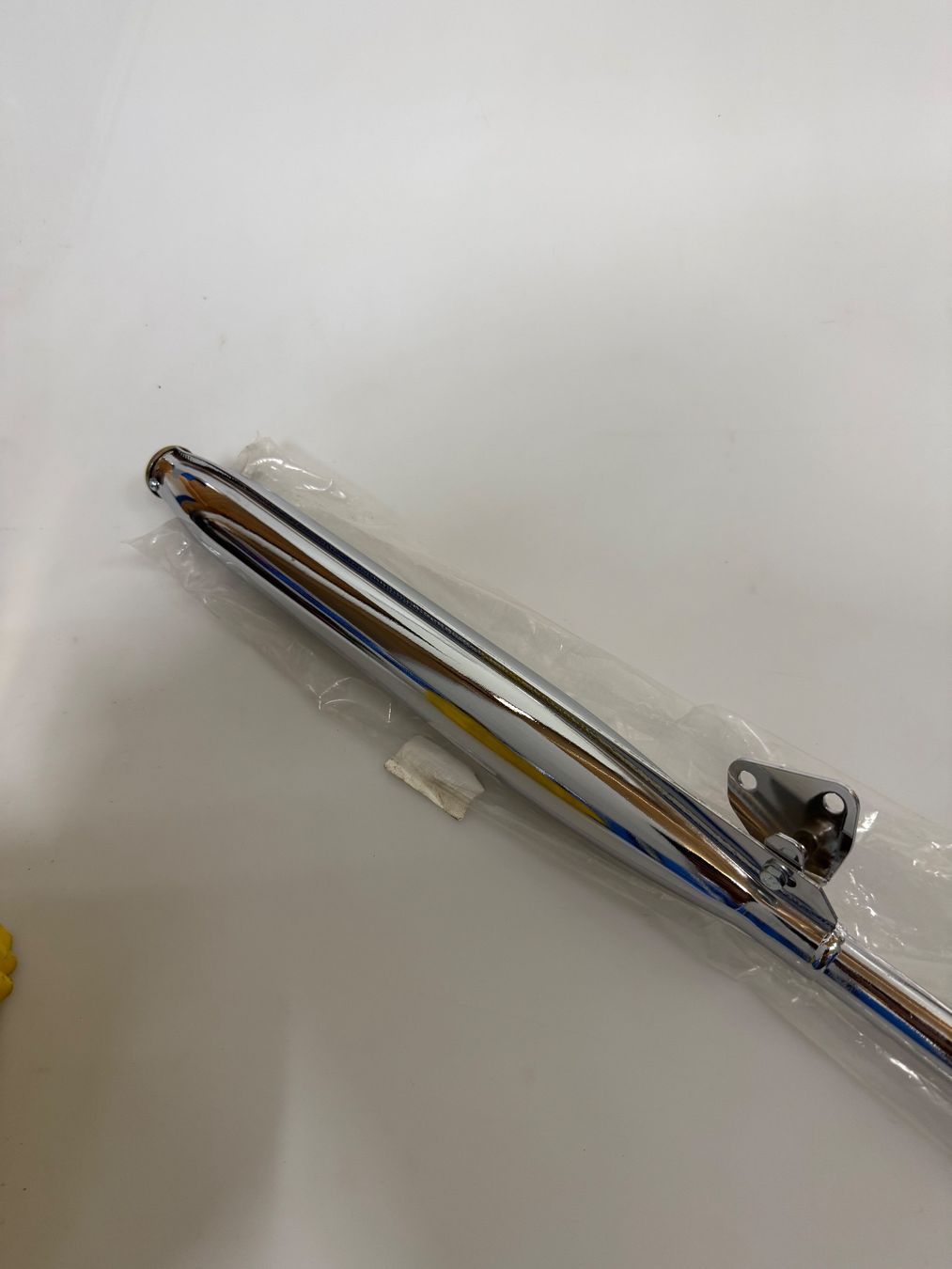 Tomos Sistemi di scarico: Tomos Auspuff neu Chrom – Nuovo e nell'imballaggio originale da Hallau venduto da mofaplus 1