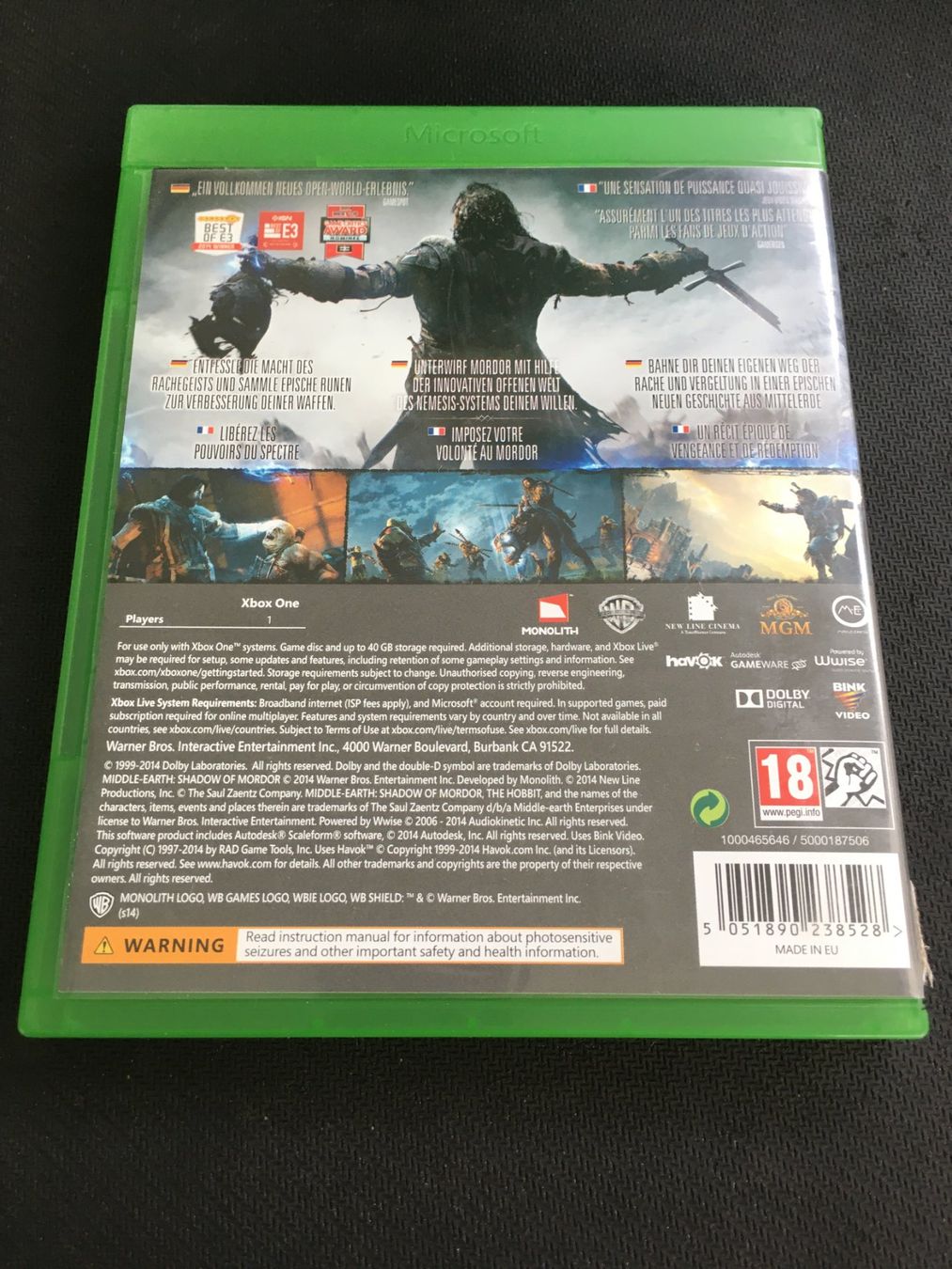 Microsoft Giochi: Shadow of Mordor - Xbox One – Usato da St.Gallen venduto da MedienJoe 2