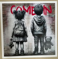 KeC: Banksy Kids Come In, Street Art, signiert 3/5