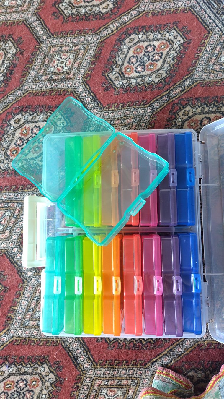 Kit bricolage: Aufbewahrungsbox für Bastelutensilien oder Samen mit Griff – Nuovo e nell'imballaggio originale da St. Gallen venduto da lau_87ql 1