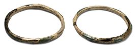 Roman Iridescent glass bangle pair