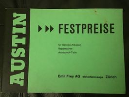 Austin Festpreise Service-Arbeiten, Reparaturen, Austausch