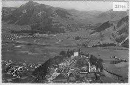 Vue aerienne Gruyeres - Flugaufnahme