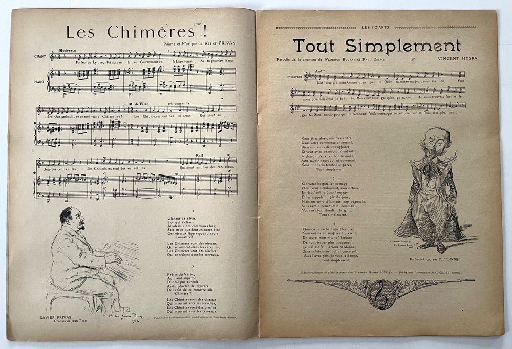 Les chansonniers de Montmartre / Partition