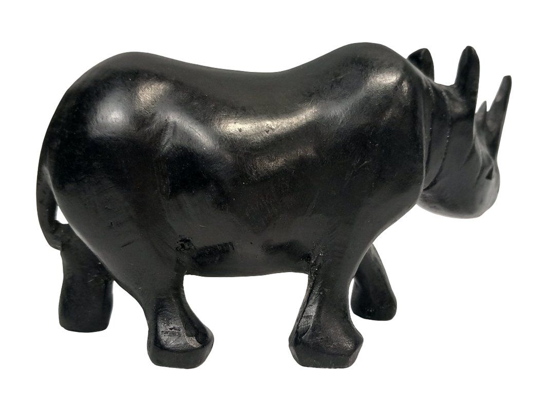 Skulpturen & Statuen: Handgeschnitztes Nashorn aus Holz – Gebraucht aus Hünenberg von Restwert_Zug 4