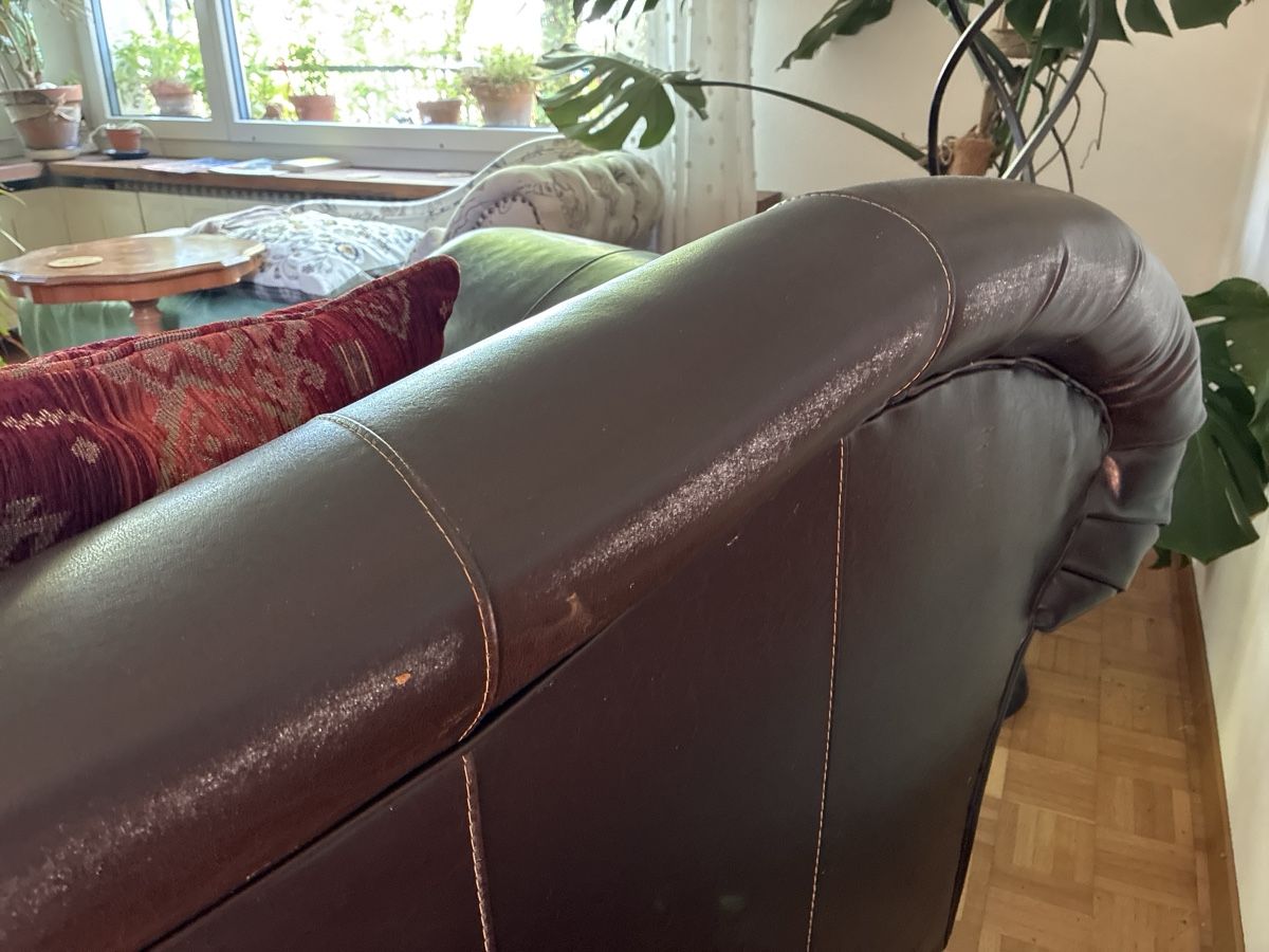 Divani: Gemütliches 3-Sitzer Sofa Leder/Stoff – Usato da Horgen venduto da Schalber 3
