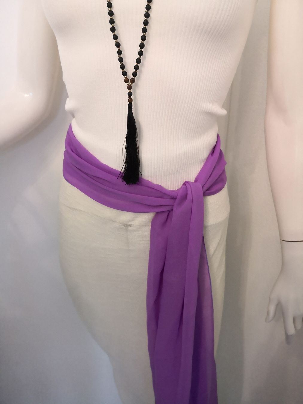 Gürtel: 🤩BOHO-CHIC CHIFFON-GüRTEL VIOLET NEU – Neu (gemäss Beschreibung) aus Olten von Naja-Twins-Twins 9