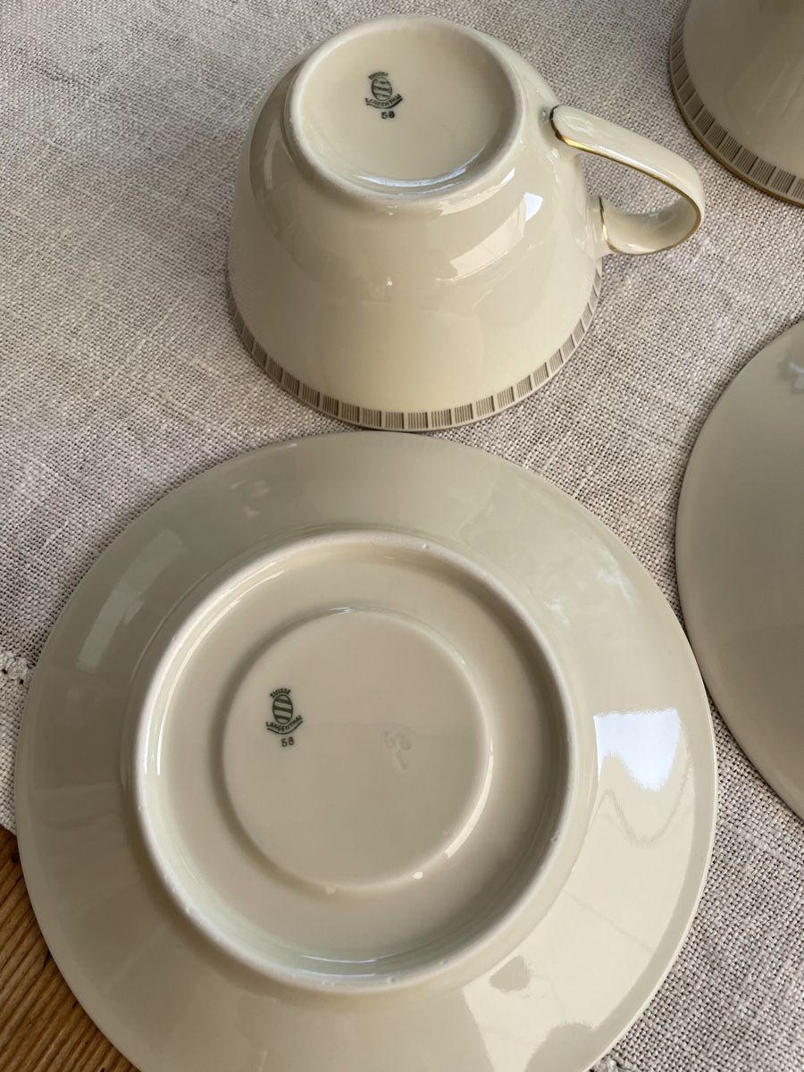 Set di piatti: Langenthal Tassen mit Untertassen 58/59 – Usato da Bischofszell venduto da krass13 3