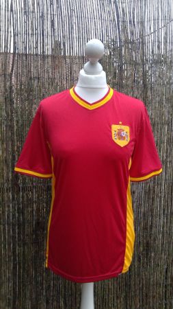 T-Shirt rouge & jaune ESPAÑA de chez Ochsner, taille XS