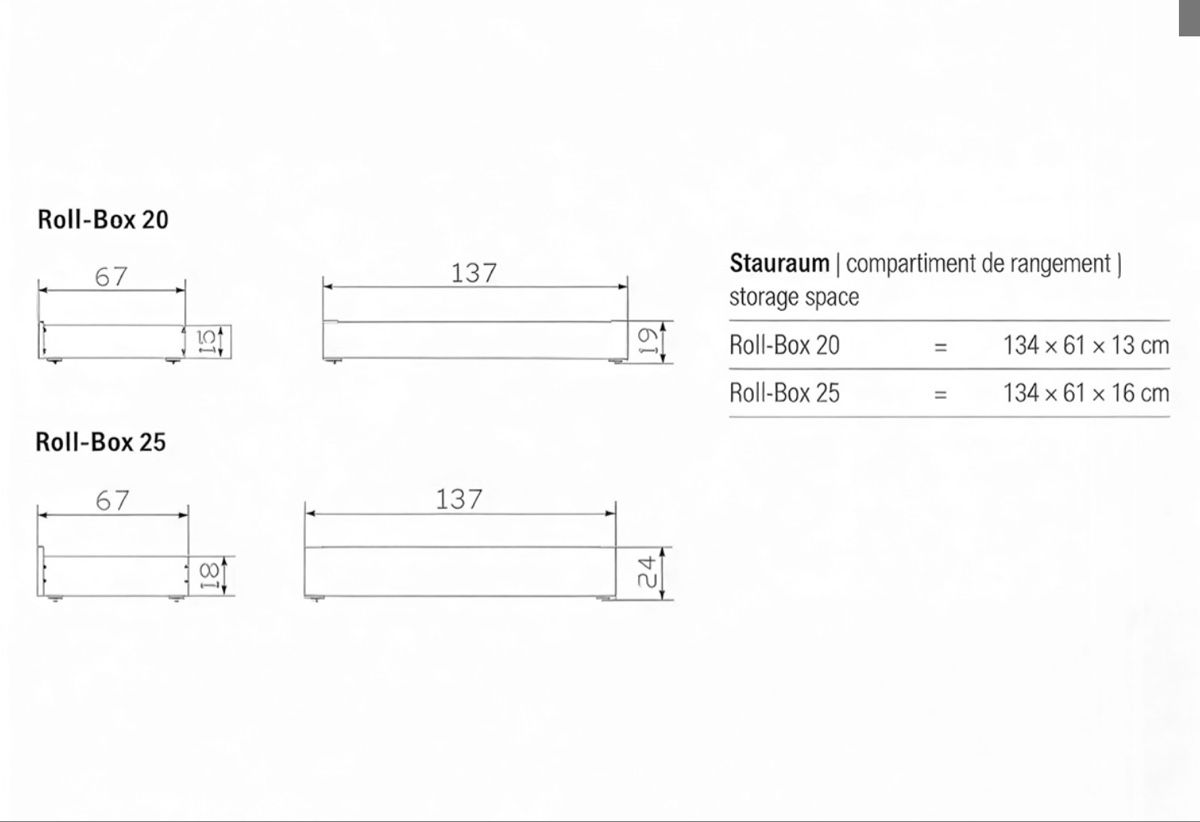 Letti: Hasena Bettschublade “Roll-Box” – Usato da Sissach venduto da ruppi11 1