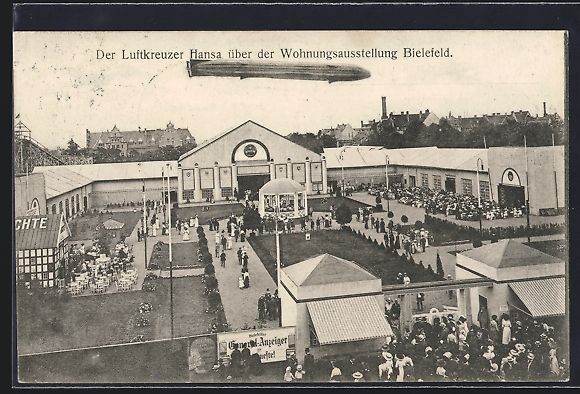Cartoline postali: Bielefeld, Wohnungsausstellung 1912, Der – Usato da Berlin venduto da bartko-reher