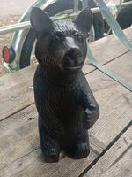 Schnitzerei Bär Holzfigur Vintage, einzigartig, Deko für ...