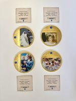 2 Sets vergoldete Diana Gedenkmedaillen mit Zertifikaten 💎