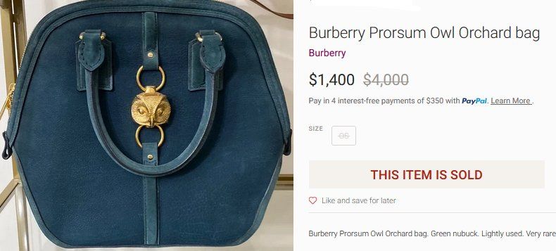 Burberry Borse da donna: Burberry Prorsum Tasche/ sac – Usato da Collonges venduto da Auganien 9