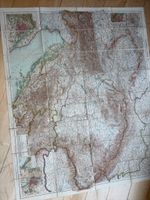 Historische Landkarte Oesterreich Ungarn gefaltet gebraucht