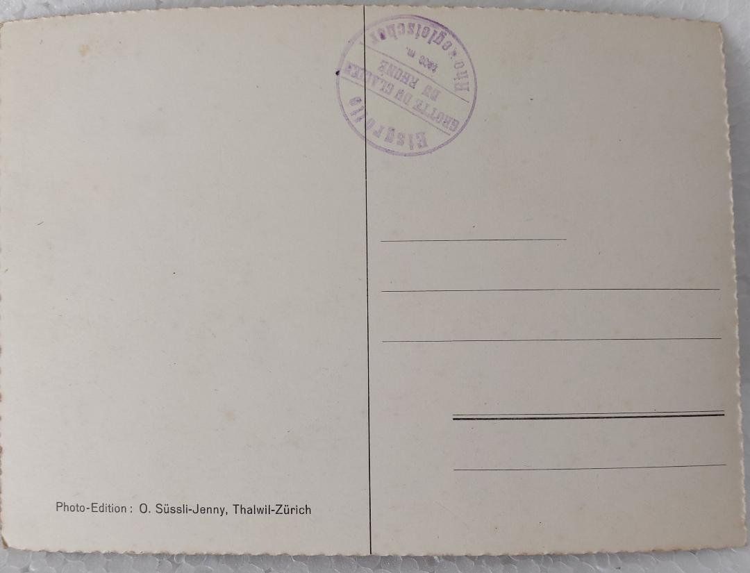 Cartoline postali: RHONEGLETSCHER - Eisgrotte & Gerstenhorn – Usato da Delémont venduto da Domdom1 1
