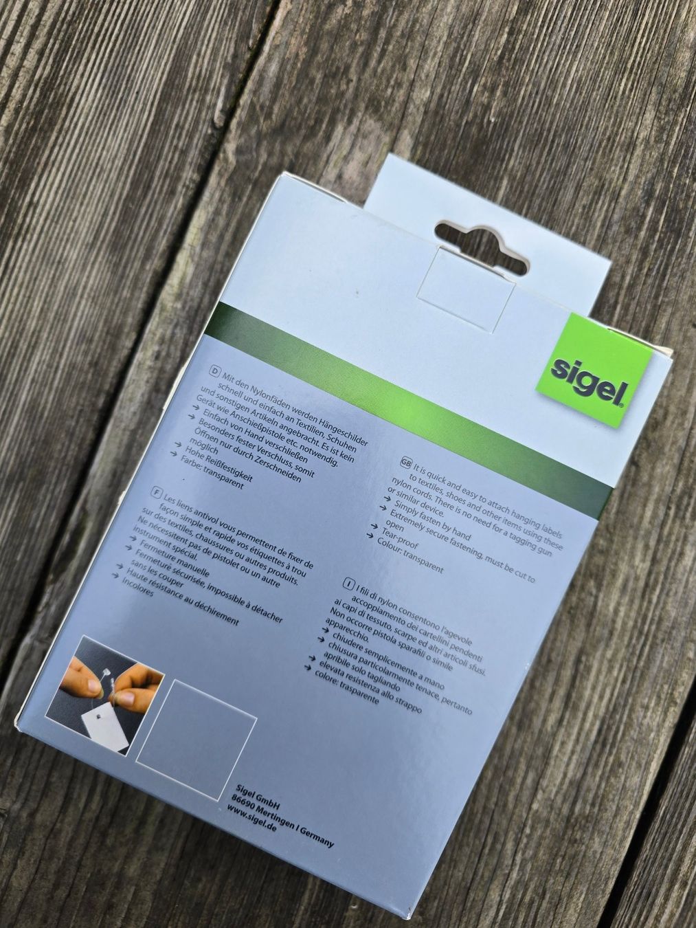 Giocattoli: Sigel Nylonfäden transparent, 1000 Stk., Neu & Original! – Nuovo e nell'imballaggio originale da Romanshorn venduto da Rachacha 2