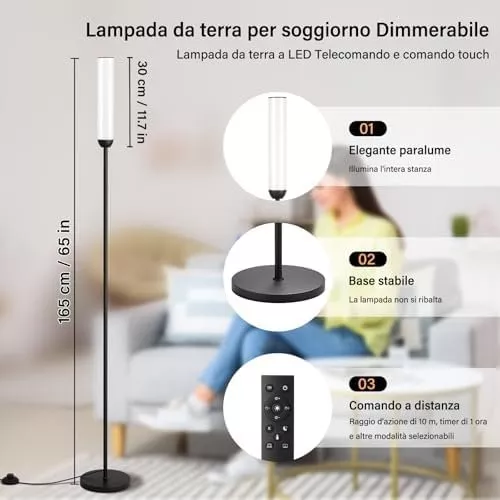Lampade: Stehlampe Schwarz – Nuovo e nell'imballaggio originale da Hundwil venduto da Equiply 4