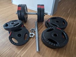 Gorilla Sports Gripper Kunststoff Hantelscheiben