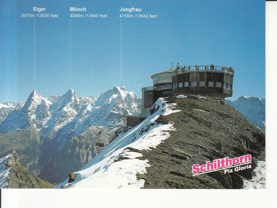 Ansichtskarten: Schilthorn, ca. 1980 – Gebraucht aus Bürglen TG von StampGraf