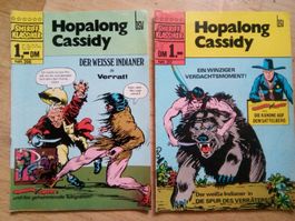 2 Hopalong Cassidy (Nr.206 & 212)  Deutsche Ausgaben  ©'1958
