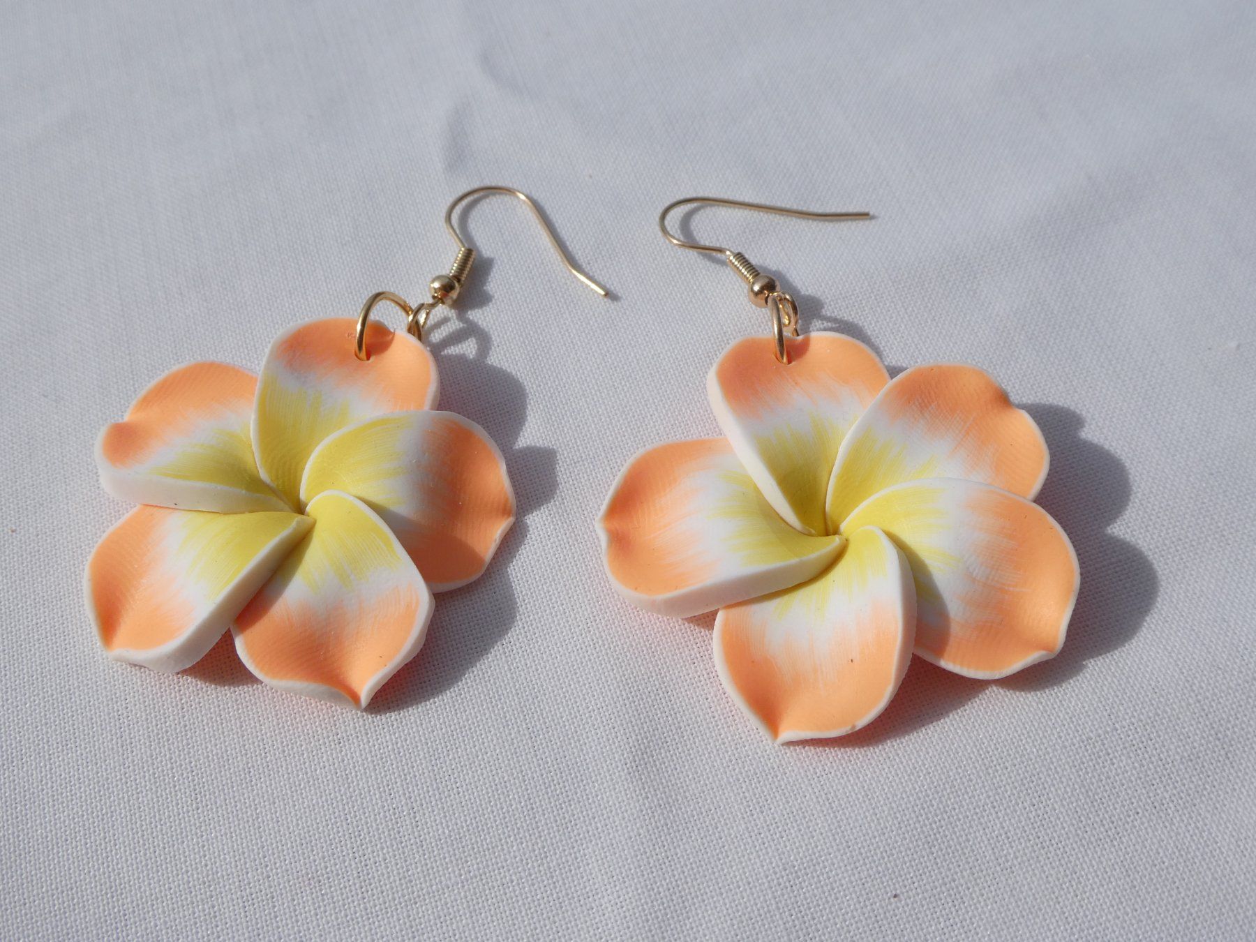 Boucles d'oreille: Leichte Blüten-Ohrhänger, Modeschmuck / NEU – Neuf (Voir description) à Gattikon par kaandooh