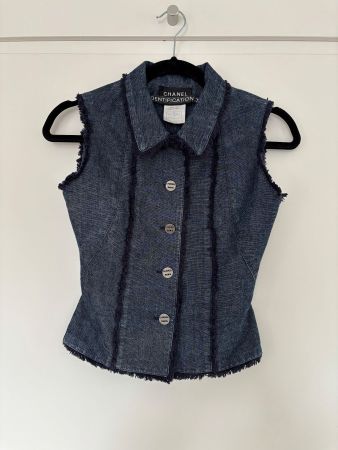CHANEL Denim top 34 F