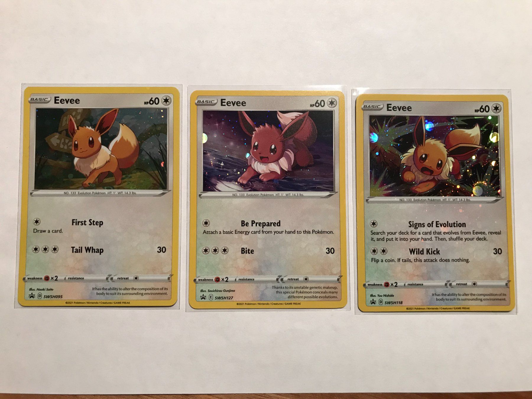 Pokémon Sammelbilder & Trading cards: Eevee holo Set EN – Gebraucht aus Hagendorn von Pokecollectorch