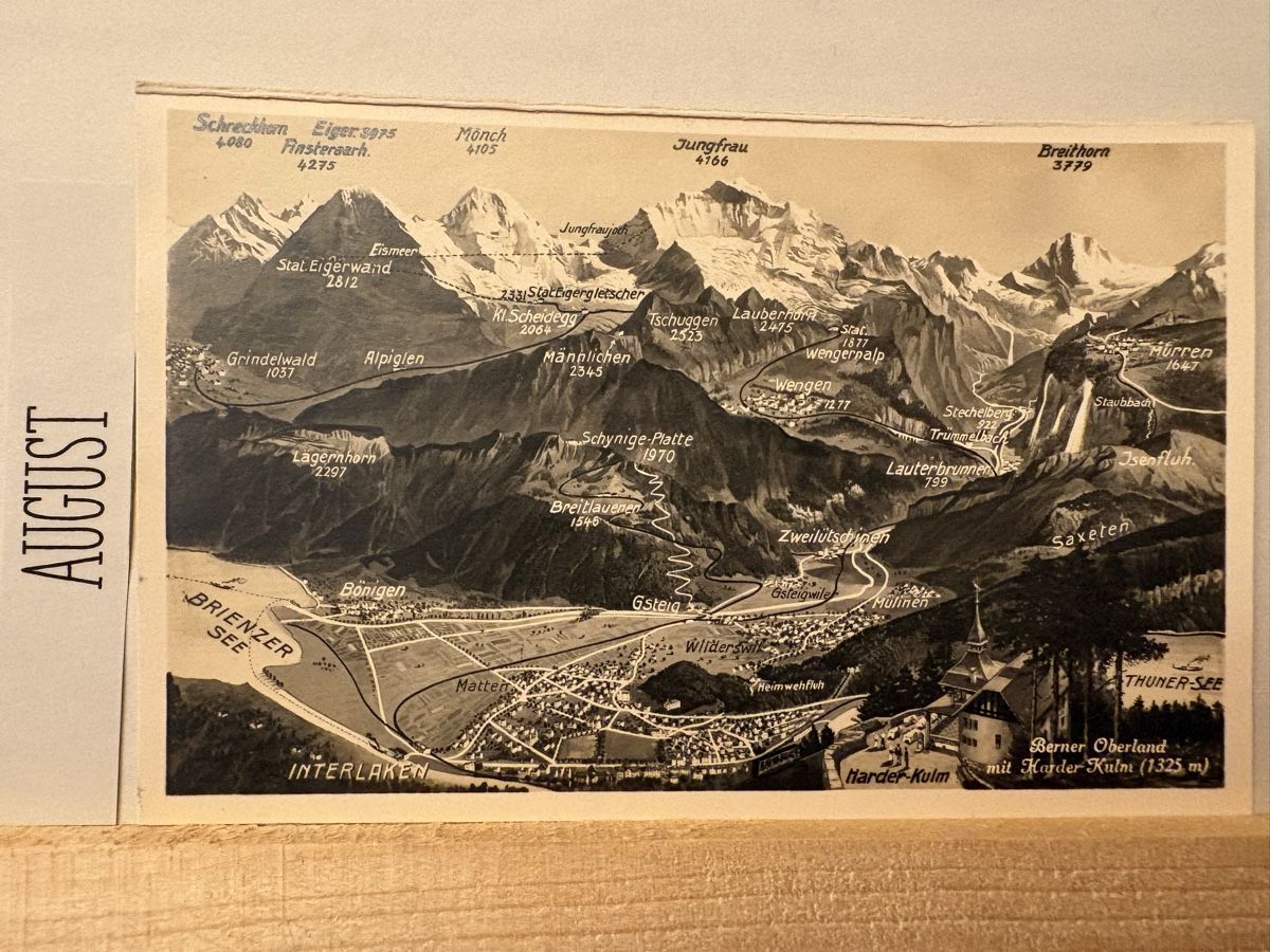 Cartoline postali: AK von Berner Oberland mit Bergpanorama – Usato da Rümlang venduto da Kartenpost1