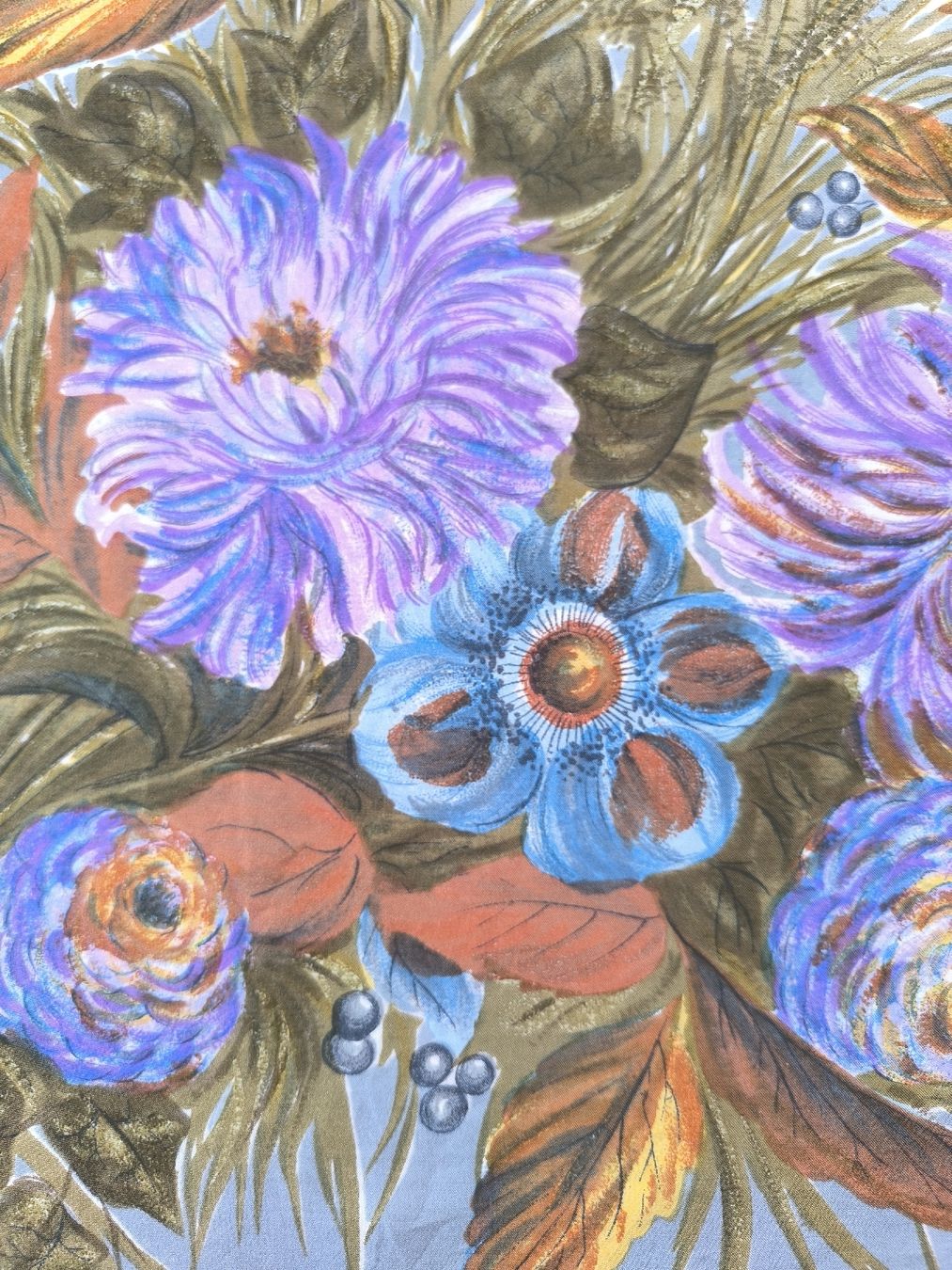 Foulard & Sciarpe: Vintage Seidentuch mit Vogel- und Blumenmuster – Usato da Schaffhausen venduto da gab_v5qf 1