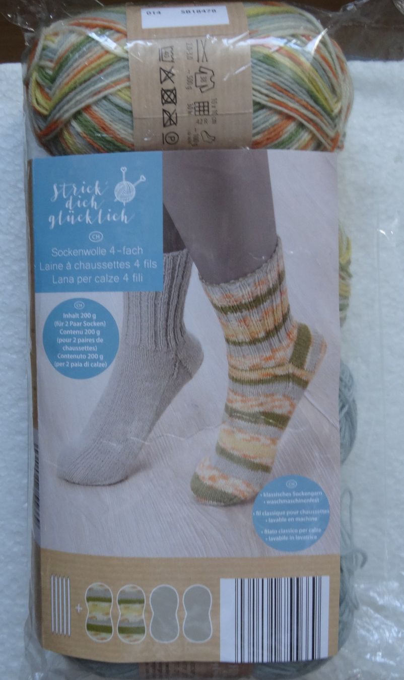 Wolle: 4 Knäuel Sockenwolle – Neu und originalverpackt aus Gossau SG von oreliefredy 1