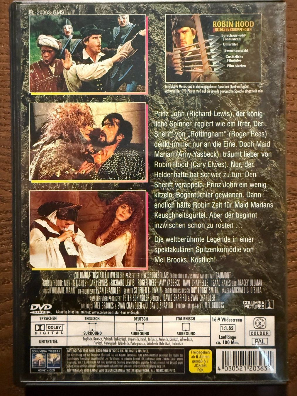 Tutti i DVDs: Robin Hood - Helden in Strumpfhosen – Usato da Zürich venduto da FilmFreunde 1