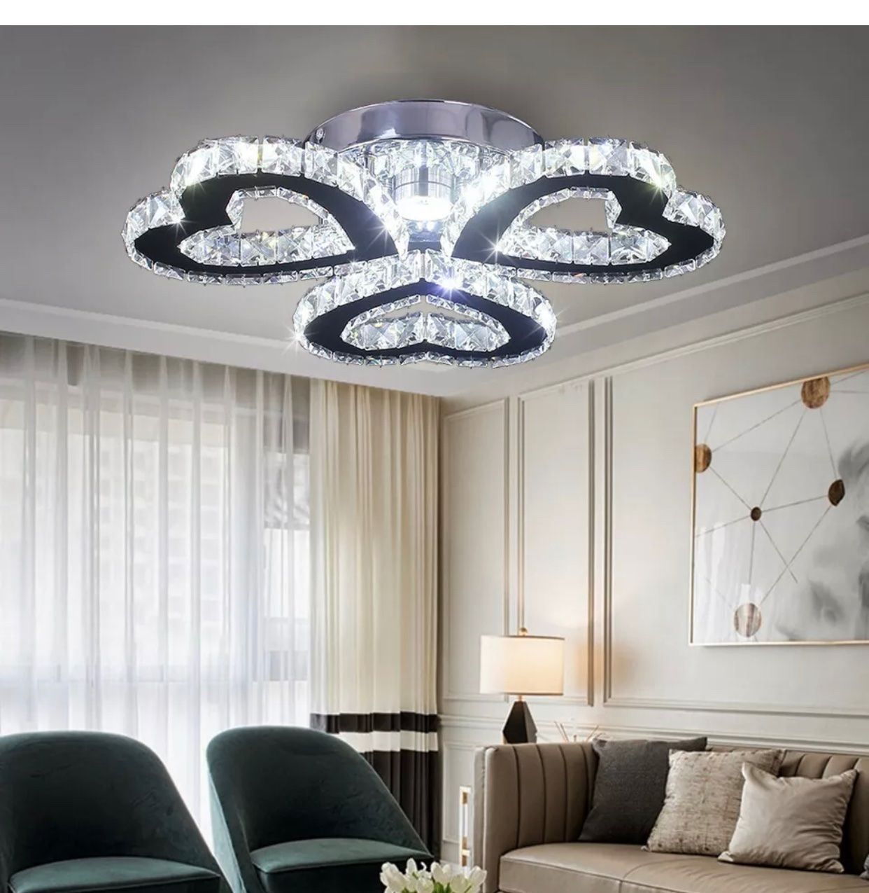 Lampade: +Moderne Kristallleuchter Lampe herz – Nuovo e nell'imballaggio originale da Amriswil venduto da JaJa-Express