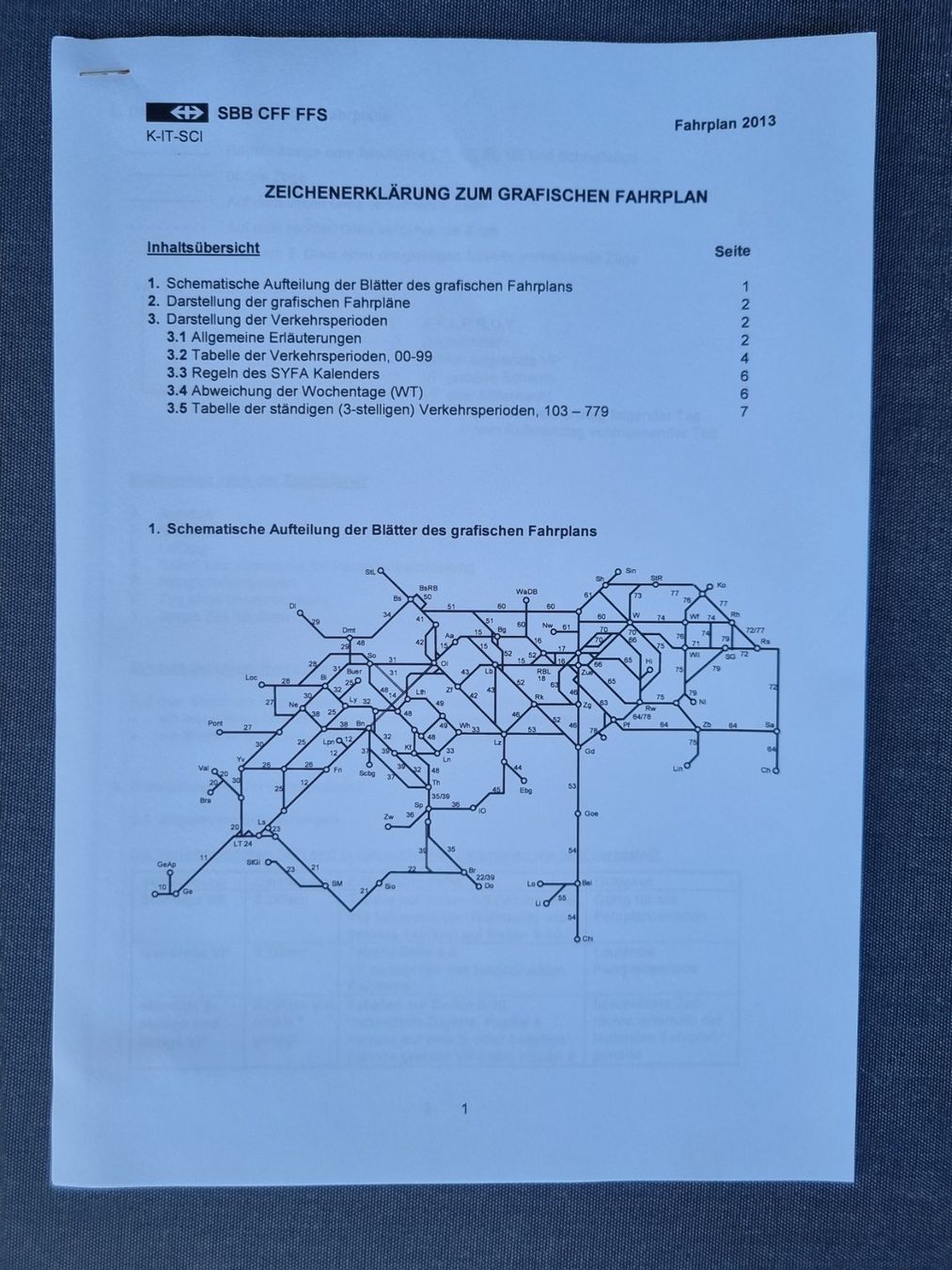 SBB/CFF/FFS Documents: SBB CFF FFS Fahrplan 2013 – D'occasion à Bözberg par heinz-d