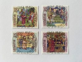 Briefmarken Schweiz, Pro Patria 1989, Stempel Ausgabetag