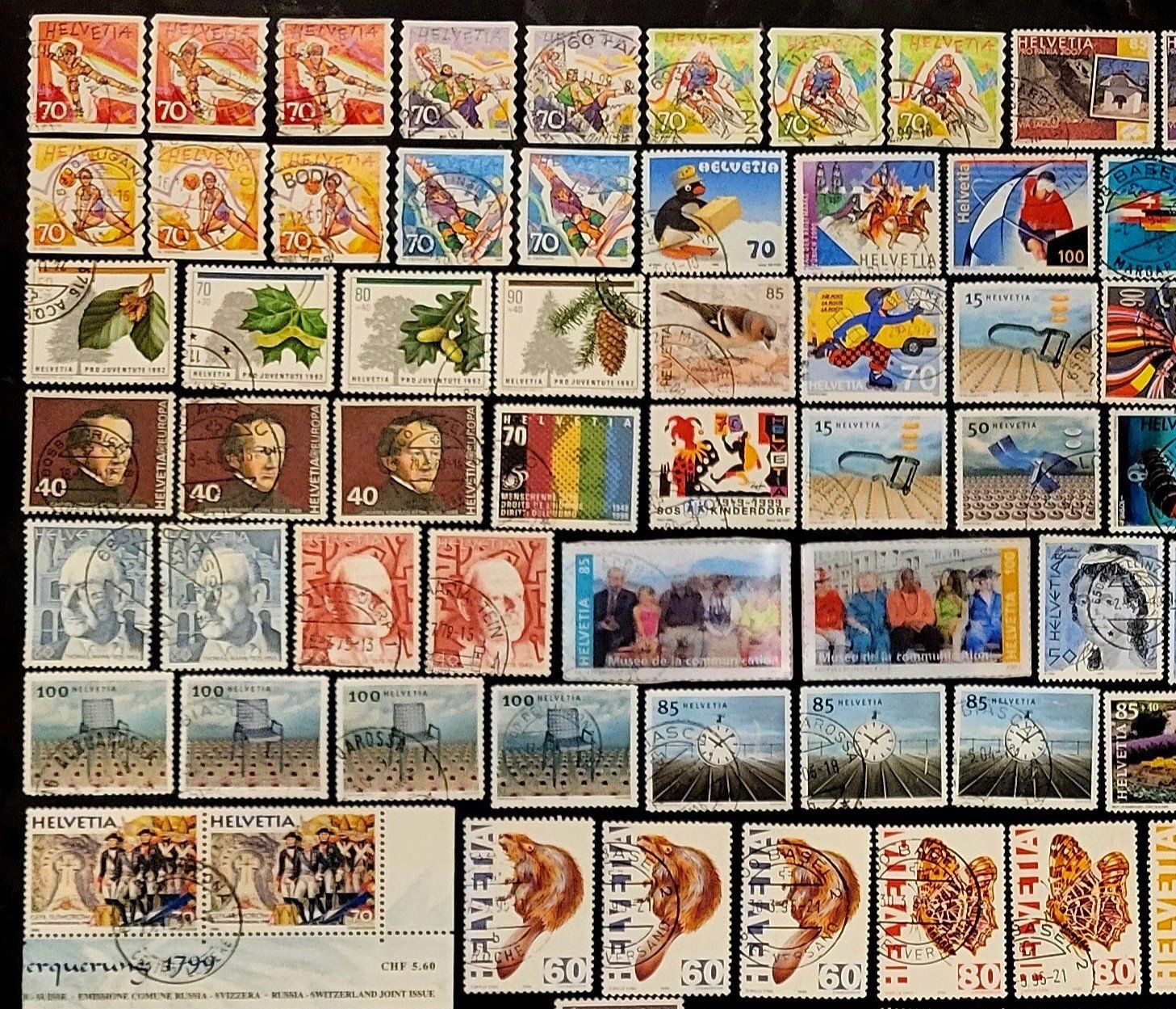 Tutti i francobolli: CH, Lot Briefmarken, gestempelt – Usato da Castione venduto da Rx-stamps 1