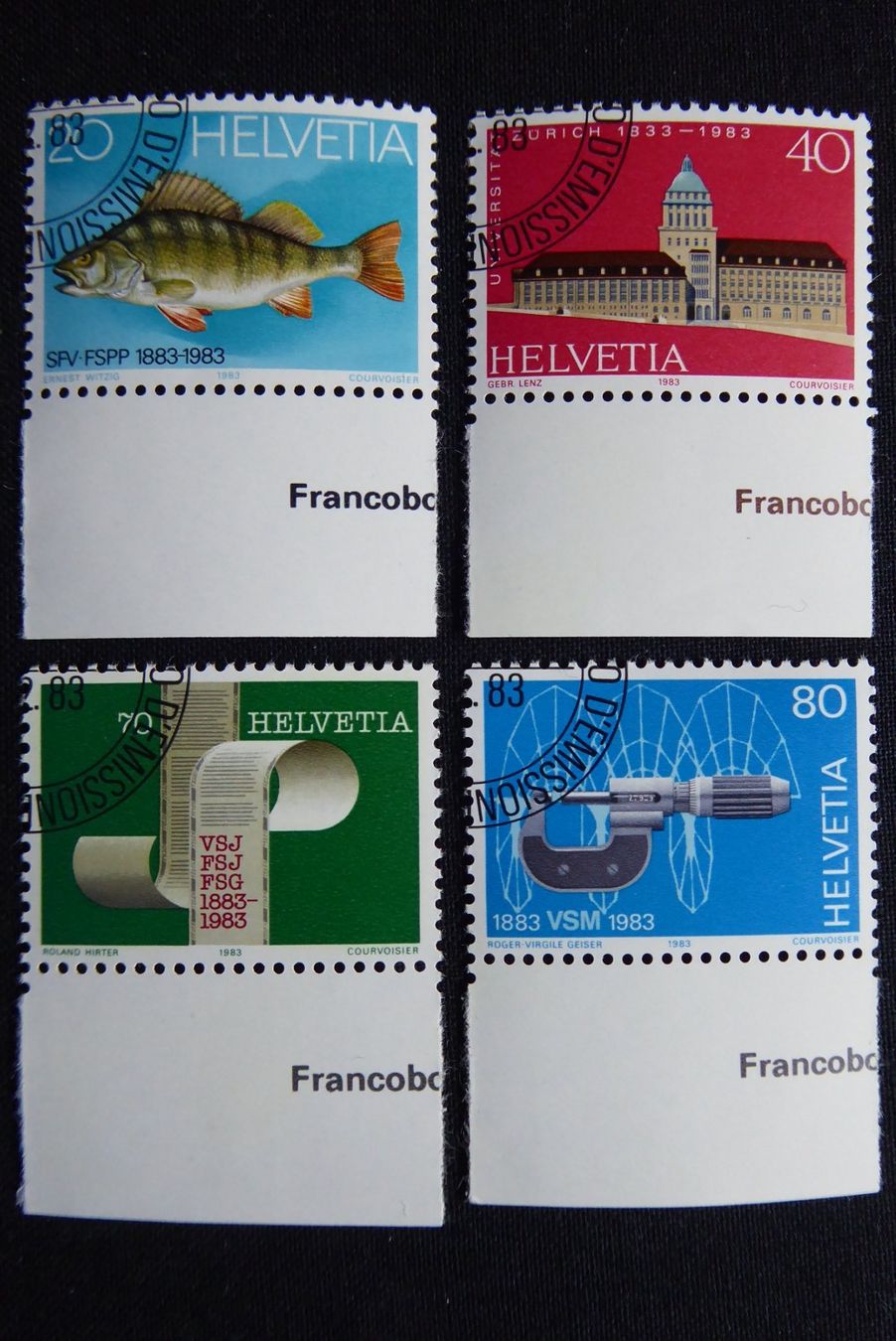 Alle Briefmarken: (S202) 1983: 694 - 697 ET ʘ – Gebraucht aus Basel von scholle50