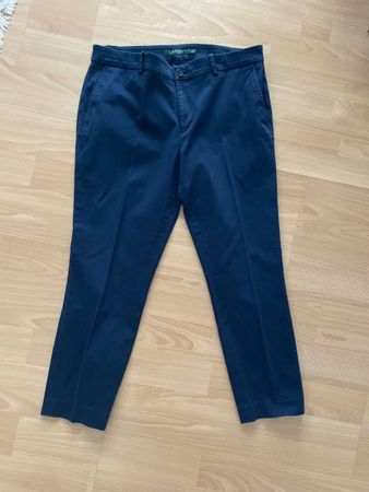 Eleganti pantaloni blu da donna Ralph Lauren 7/8