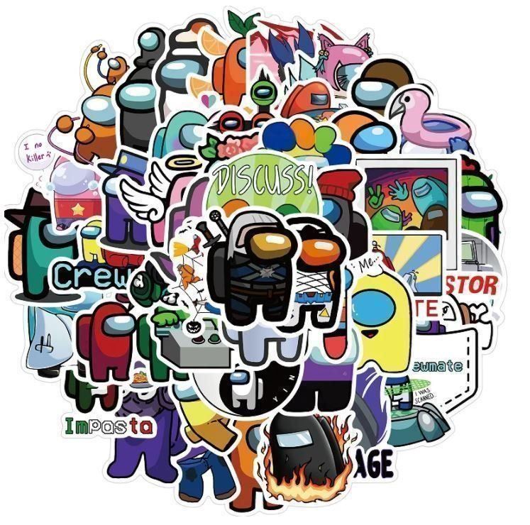 Sticker: Among Us Game Spiel iphone Android 50 x Stickerset Imposter – Nuovo e nell'imballaggio originale da Dättlikon venduto da easythings 3