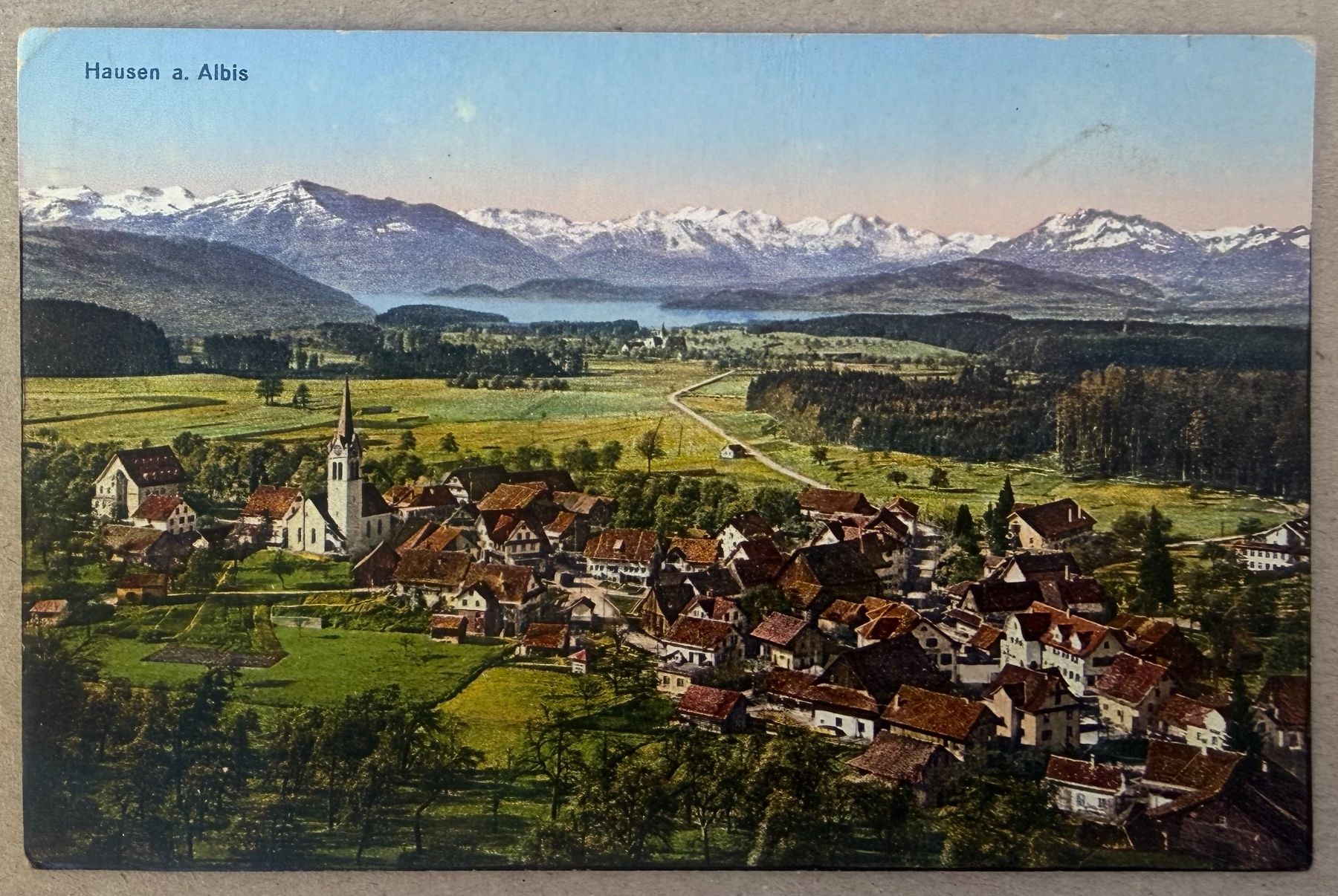 Cartoline postali: HAUSEN am Albis - Ansichtskarte – Usato da Tegerfelden venduto da siebenmacky